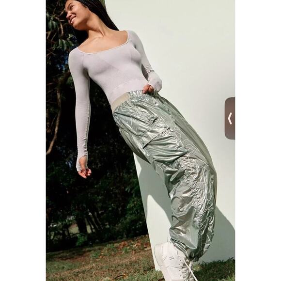 Free People Pants - NWOT Free People $198 Color Burst Shine Hike Pants Sz S